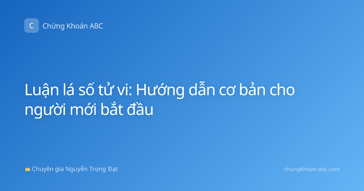 Luận lá số tử vi: Hướng dẫn cơ bản cho người mới bắt đầu