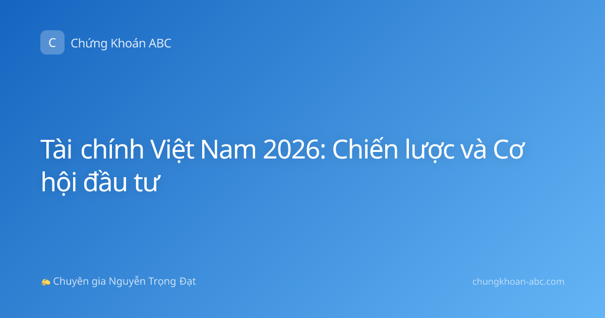 Tài chính Việt Nam 2026: Chiến lược và Cơ hội đầu tư